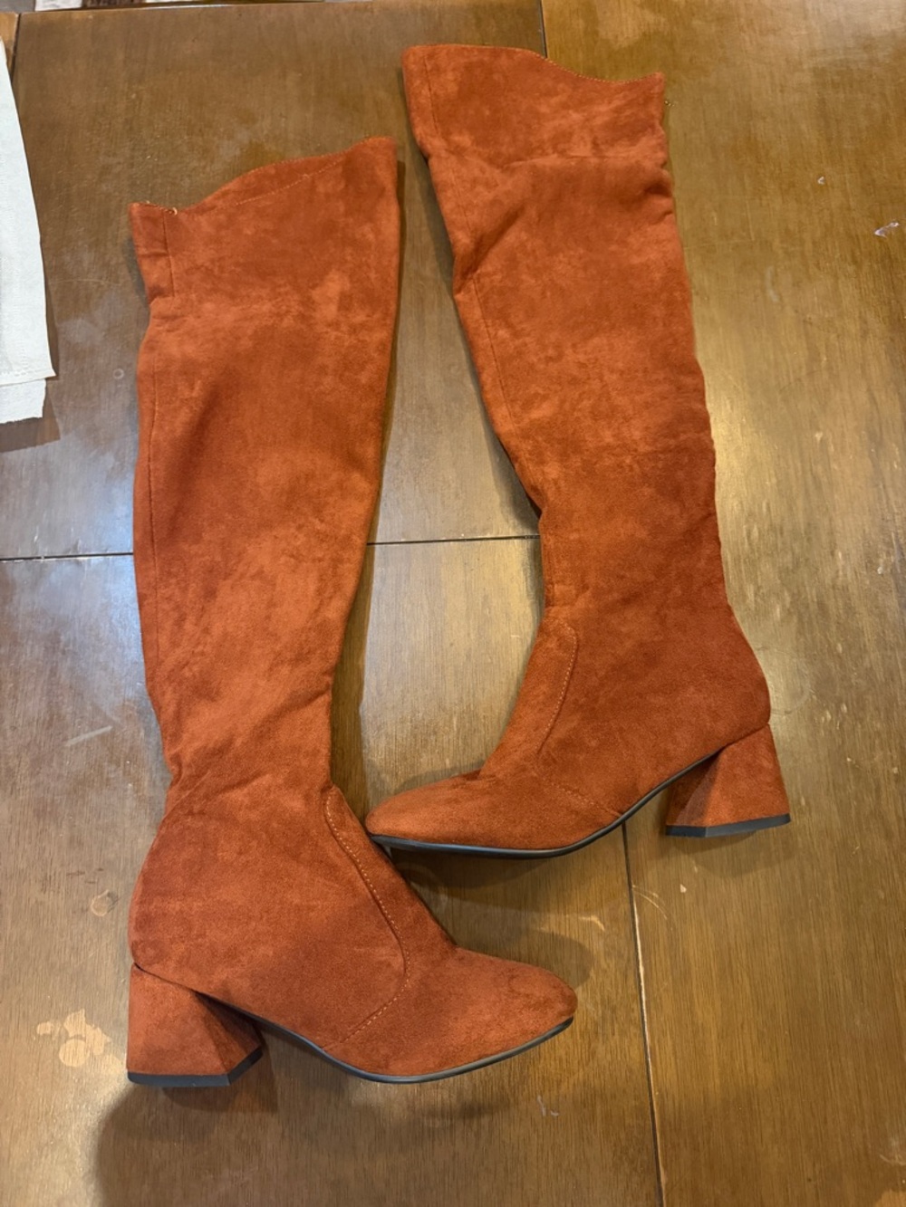 Miracle eye 1970s thigh high boots brown size 6
